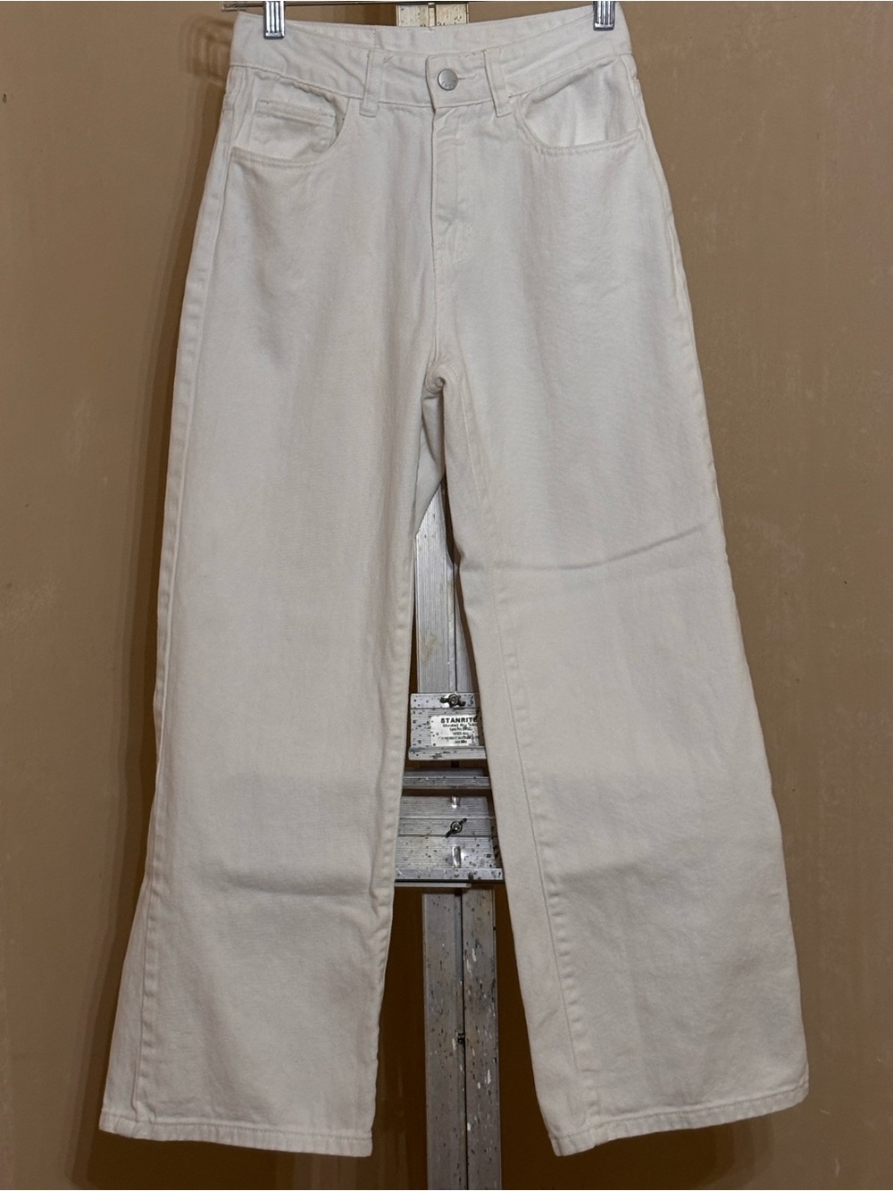 Shein White High-Waist Wide-Leg Women’s Jeans Sz 26